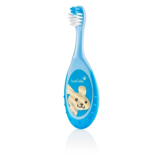 Brush-Baby FlossBrush 0-3 years (Pink/ Yellow/ Blue/ Teal) Brush-Baby FlossBrush 0-3 years (Pink/ Yellow/ Blue/ Teal)